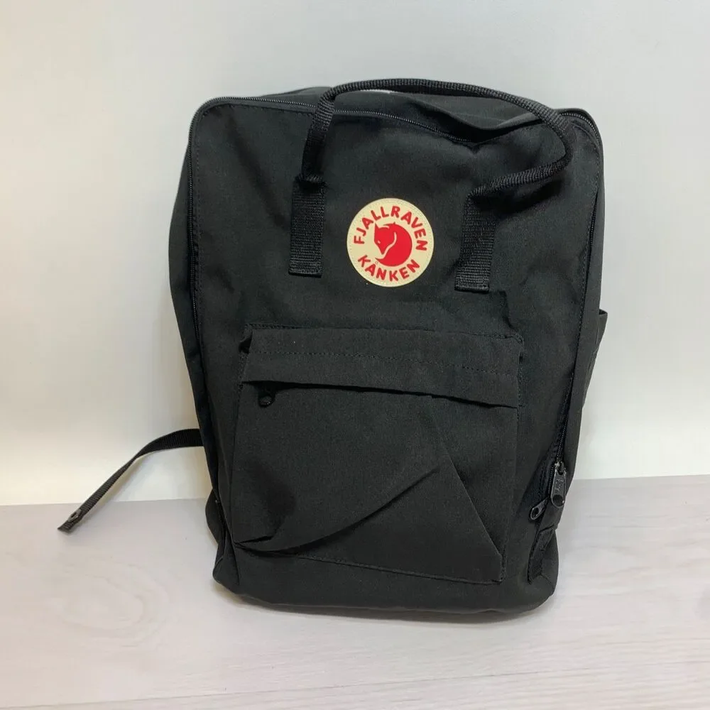 Fjallraven Kanken Backpack Unisex Womens Mens School Backpack Black 23563